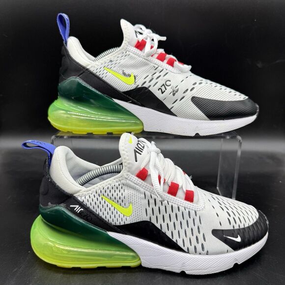 Nike Air Max 270 Women's Size 6.5 Running Shoes White Black AH6789-116 - Picture 1 of 8